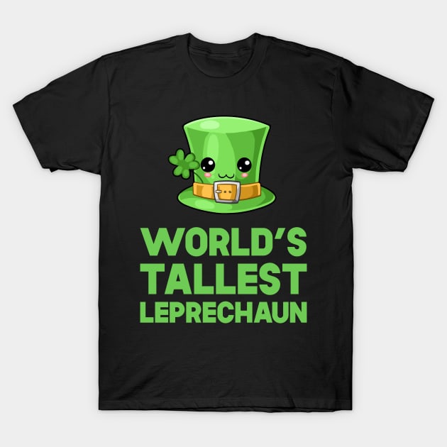 St Patricks Day World's Tallest Leprechaun Kawaii Cute Hat T-Shirt by SusurrationStudio